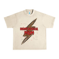 Sandshell homeschool mom lightning bolt Urban Heavy Tee - MaliasSmallBusiness