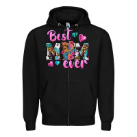 Black Best Mom Ever Afro Woman Zipper Hoodie - texasbilliewilder