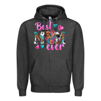 Charcoal Heather Best Mom Ever Afro Woman Zipper Hoodie - texasbilliewilder