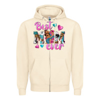 Best Mom Ever Afro Woman Zipper Hoodie | Teevron