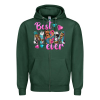 Sports Green Best Mom Ever Afro Woman Zipper Hoodie - texasbilliewilder