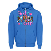 True Royal Best Mom Ever Afro Woman Zipper Hoodie - texasbilliewilder