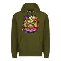 Army Green halloween gamer Premium Hoodie - CowGirlArtShop