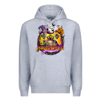 Heather Grey halloween gamer Premium Hoodie - CowGirlArtShop