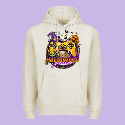 Halloween Gamer Premium Hoodie Designed By Cowgirlartshop