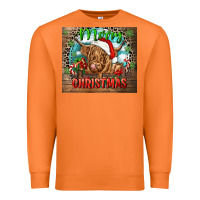 Carrot merry christmas heifer cow Premium Sweatshirt - CowGirlArtShop