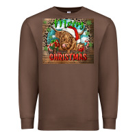 Chestnut merry christmas heifer cow Premium Sweatshirt - CowGirlArtShop