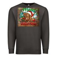 Smoke merry christmas heifer cow Premium Sweatshirt - CowGirlArtShop