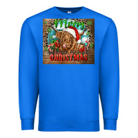 True Royal merry christmas heifer cow Premium Sweatshirt - CowGirlArtShop