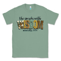 Sage she speaks with wisdom proverbs 31 26 Classic Tee - NancyCooperArtShop