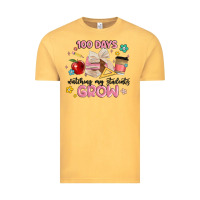 Vintage Mustard 100 days of watching my students grow Vintage Tee - MaliasSmallBusiness