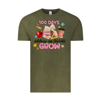 Vintage Olive 100 days of watching my students grow Vintage Tee - MaliasSmallBusiness