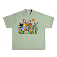 Oil Green 2024 Happy Easter Urban Heavy Tee - NancyCooperArtShop