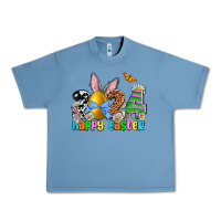 Pebble Blue 2024 Happy Easter Urban Heavy Tee - NancyCooperArtShop