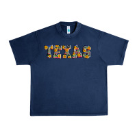 Navy texas serape sunflower Urban Heavy Tee - AdoDesignShop
