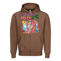 Chestnut Always salty Zipper Hoodie - NancyCooperArtShop