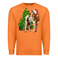 Carrot american paint horse christmas tree Premium Sweatshirt - CowGirlArtShop