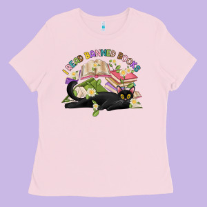 I Read Banned Books Ladies Tee Designed By Artiststas