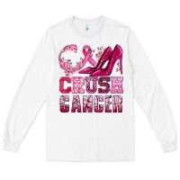 White crush cancer high heels bbs Long Sleeve Tee - BundleAndBundleShop