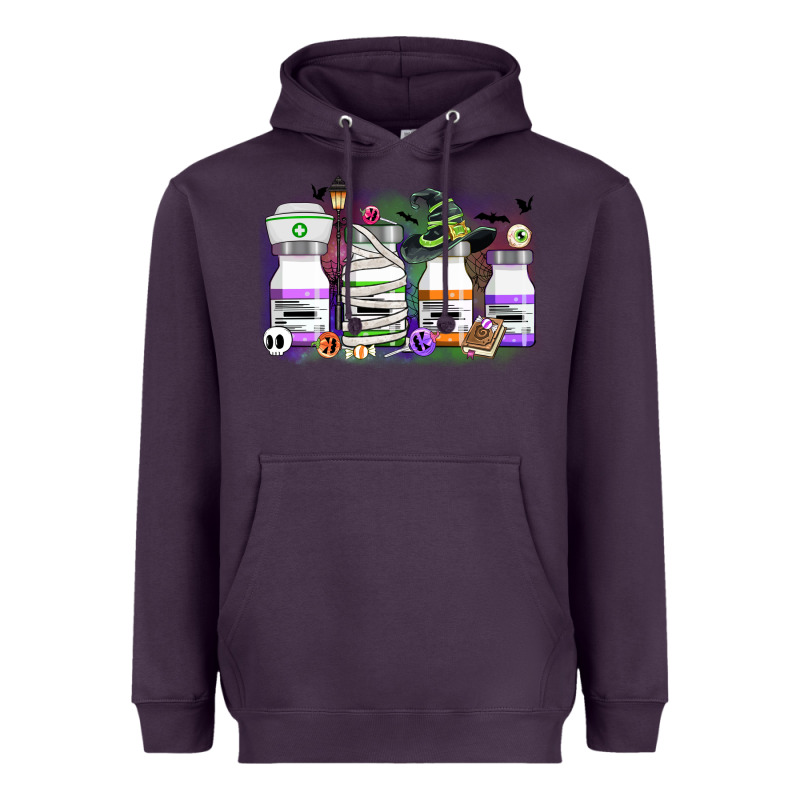 Nurse Medicine Bottles Heavyweight Hoodie by CowGirlArtShop | Teevron