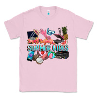 Bubblegum Pink small businesses summer vibe Classic Tee - NancyCooperArtShop