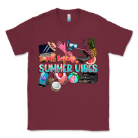 Burgundy small businesses summer vibe Classic Tee - NancyCooperArtShop