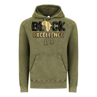 Vintage Olive black excellence Vintage Hoodie - MaliasSmallBusiness