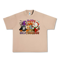 Burro Happy Hallothanksmas goats Urban Heavy Tee - NancyCooperArtShop