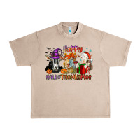 French Oak Happy Hallothanksmas goats Urban Heavy Tee - NancyCooperArtShop