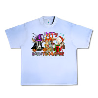Grape Ice Happy Hallothanksmas goats Urban Heavy Tee - NancyCooperArtShop