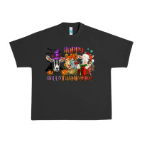 Pigment Black Happy Hallothanksmas goats Urban Heavy Tee - NancyCooperArtShop