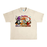 Sandshell Happy Hallothanksmas goats Urban Heavy Tee - NancyCooperArtShop