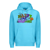 Ocean Blue happy halloween Premium Hoodie - CowGirlArtShop