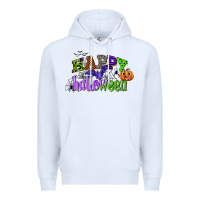 White happy halloween Premium Hoodie - CowGirlArtShop