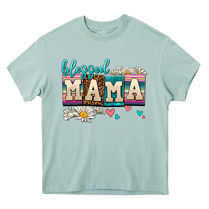 Daisy Blessed Mama Heavy Core Tee by AdoDesignShop | Teevron