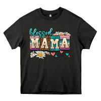 Asphalt daisy blessed mama Heavy Core Tee - AdoDesignShop