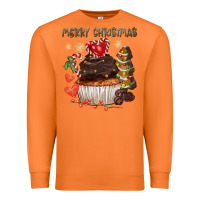 Carrot merry christmas cupcake chocolate Premium Sweatshirt - CowGirlArtShop