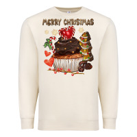Sandshell merry christmas cupcake chocolate Premium Sweatshirt - CowGirlArtShop