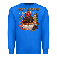 True Royal merry christmas cupcake chocolate Premium Sweatshirt - CowGirlArtShop