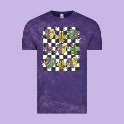Mardi Gras Vintage Tee Designed By Maliassmallbusiness