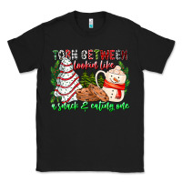 Black Torn Between Looking Like A Snack Eating One Classic Tee - CowhideDigitalArt