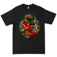 Black Christmas Cowboy Boots Premium Tee - JahusDesignShop