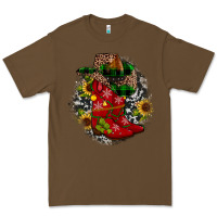 Cacao Christmas Cowboy Boots Premium Tee - JahusDesignShop