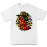 White Christmas Cowboy Boots Premium Tee - JahusDesignShop