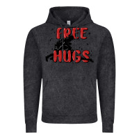 Vintage Black free hugs Vintage Hoodie - MaliasSmallBusiness