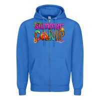 True Royal summer camp Zipper Hoodie - NancyCooperArtShop