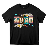 Black daisy aunt Heavy Core Tee - AdoDesignShop