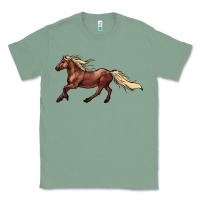 Sage running horse Classic Tee - NancyCooperArtShop