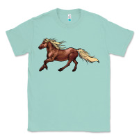 Seafoam running horse Classic Tee - NancyCooperArtShop
