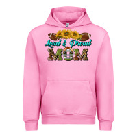 Fuchsia Pink loud and proud mom Urban Hoodie - BundleAndBundleShop